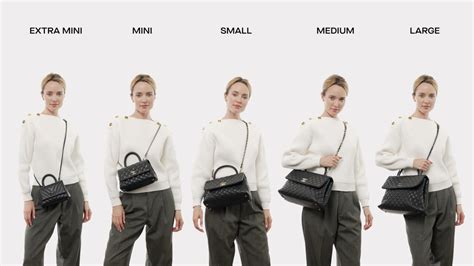 chanel coco handle size comparison|Coco Chanel top handle.